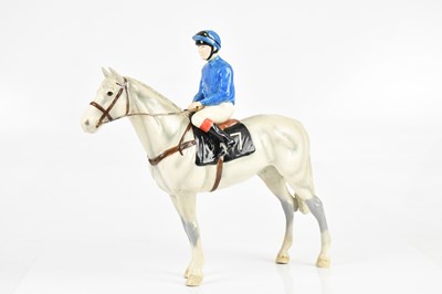 Lot 134 - JOHN BESWICK; a model of a jockey wearing a...