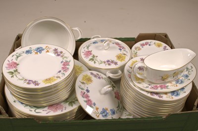 Lot 159 - ROYAL WORCESTER; a fifty-two piece 'Kentmere'...