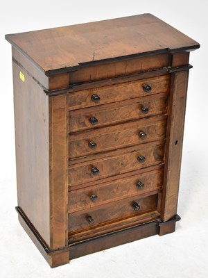Lot 333 - A 19th century tabletop walnut veneered...