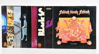 Lot 1213 - BLACK SABBATH; eight albums comprising...