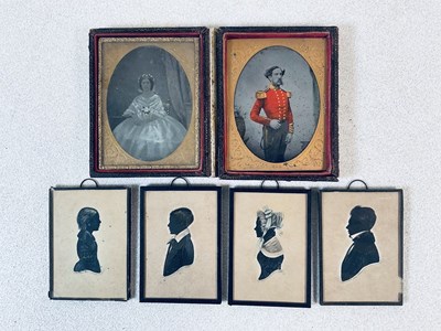 Lot 2089 - A pair of ambrotypes depicting a gentleman in...