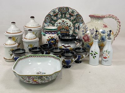 Lot 187 - A quantity of Continental ceramics, to include...