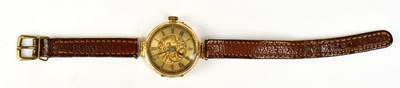 Lot 998 - A 14ct yellow gold fob watch converted into a...