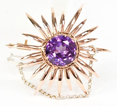 Lot 849 - An Egyptian gold brooch in the form of a...