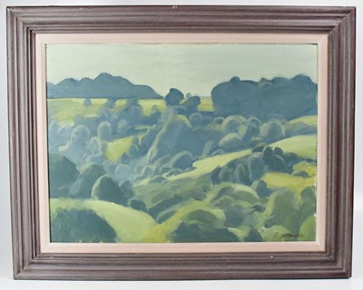 Lot 450 - ALAN JAMES THOMPSON; oil on canvas backed on...