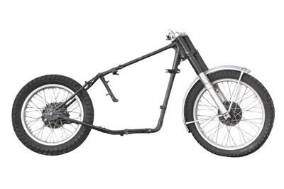 Lot 2068 - A skeleton bike frame and wheels.