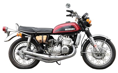 Lot 2065 - SUZUKI; GT750, 750cc, showing 23,573 miles,...