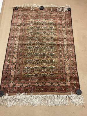 Lot 498 - An Afghan silk rug, 177 x 120cm.