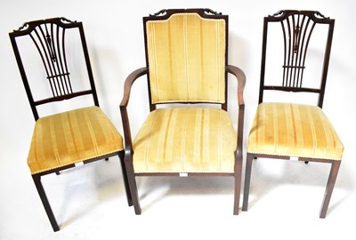 Lot 97 - A late 19th/early 20th century salon suite...