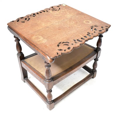 Lot 66 - An oak metamorphic monks' chair/table (a/f).