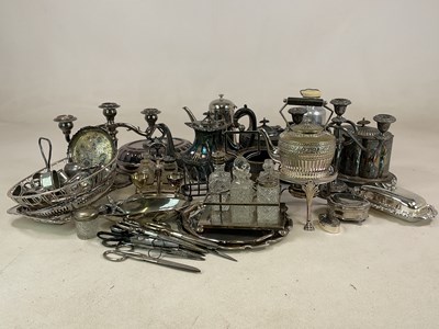 Lot 335 - A quantity of silver plated items, including...