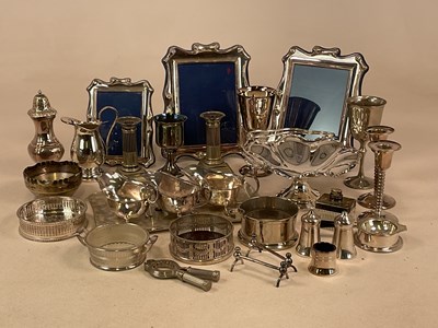 Lot 336 - A quantity of silver plated items, including...