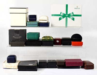 Lot 975 - A quantity of watch and jewellery boxes to...