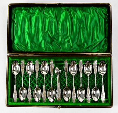 Lot 566 - ALLEN & DARWIN; a set of Victorian hallmarked...