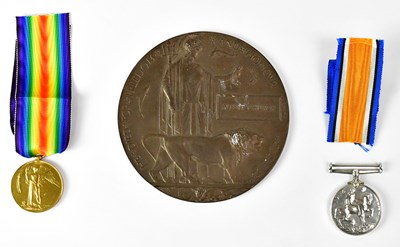 Lot 434 - A WWI memorial plaque for Albert Church,...