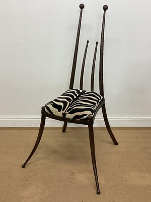 Lot 522 - A modern contemporary forged steel framed...