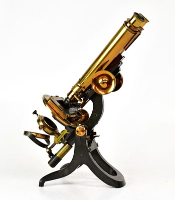Lot 388 - A. J. SWIFT & SON; a lacquered brass compound...