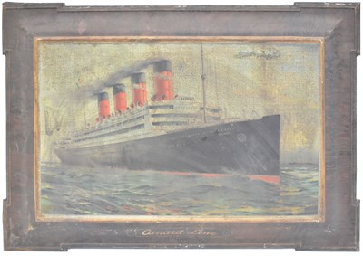 Lot 289 - CUNARD LINE; a circa 1920 travel agent's...