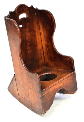 Lot 46 - A 19th century oak child's lambing-style...