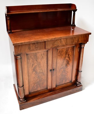 Lot 115 - A Victorian mahogany chiffonier with galleried...
