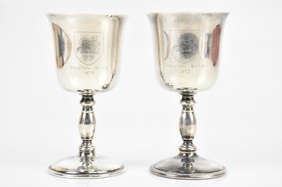 Lot 1522 - BAKER ELLIS SILVER CO; a pair of hallmarked...