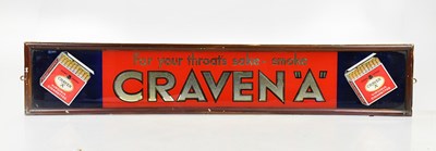 Lot 1246 - CRAVEN A; an advertising mirrored panel, 'For...