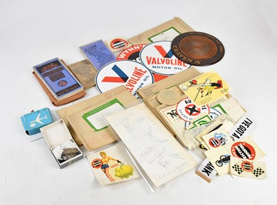 Lot 1304 - CRAVEN A; a bakelite coaster, a Valvoline...