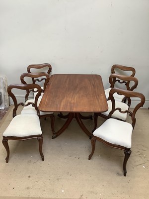 Lot 2096 - A 19th century mahogany rectangular breakfast...