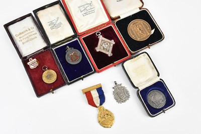 Lot 2494 - A collection of sporting medals, mainly...