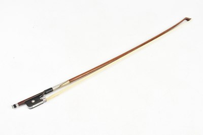 Lot 1030 - FRANCOIS LOTTE; a silver mounted viola bow,...