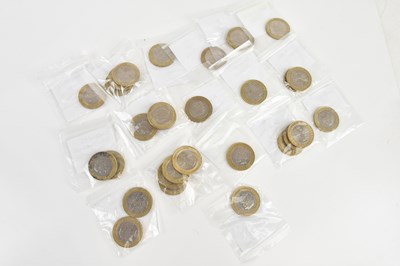 Lot 2509 - A collection of commemorative two pound coins,...