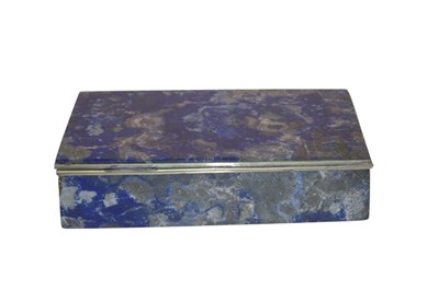 Lot 1 - An early 20th century lapis lazuli and white...