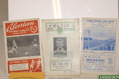 Lot 61 - SCOTTISH FOOTBALL PROGRAMMES; a group of...