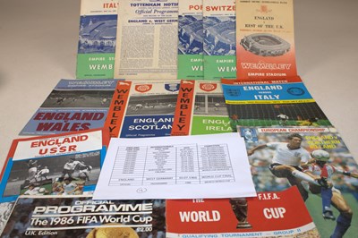 Lot 62 - ENGLAND FOOTBALL INTERNATIONALS; a group of...