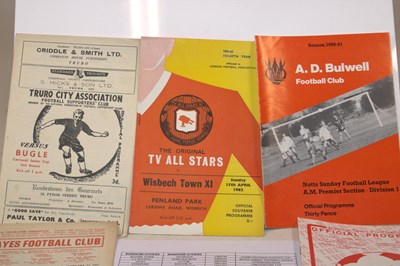 Lot 67 - MISCELLANEOUS FOOTBALL; progammes including...