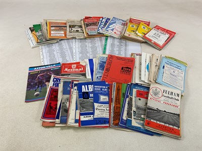 Lot 58 - A large collection of football programmes...