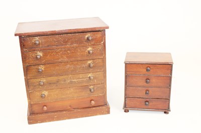 Lot 1044 - An early 20th century stained mahogany six...