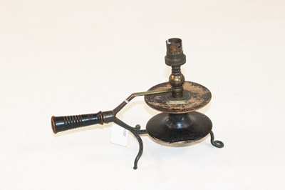 Lot 1075 - TAYLER SMITH'S PATENT; an unusual lamp with...