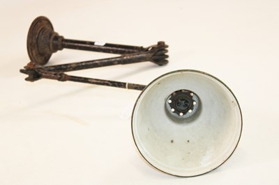 Lot 1237 - DUGDILL; an early 20th century workshop lamp...