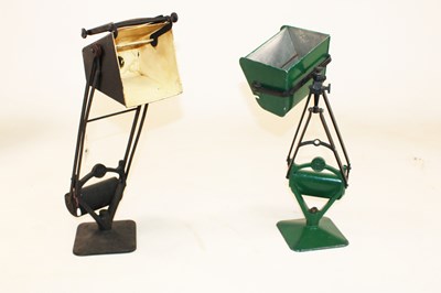 Lot 1238 - Two similar vintage table lamps with counter...
