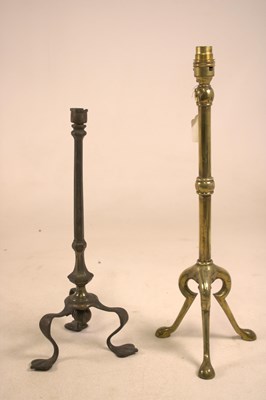 Lot 1234 - Two Art Nouveau table lamps, one with...