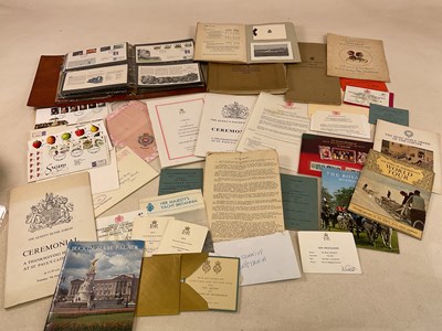 Lot 254 - ROYAL EPHEMERA; a quantity of ephemera all...