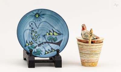 Lot 28 - ANNA LAMBERT (born 1957); a small earthenware...