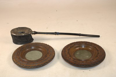 Lot 1038 - An unusual Victorian offertory box with turned...