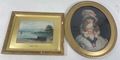 Lot 329 - ROBERT EVANS; watercolour, a river inlet,...