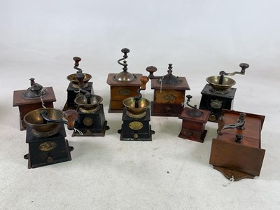 Lot 1046 - A group of early 20th century coffee grinders.