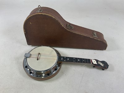 Lot 47 - A Dallas Model E George Formby banjo ukulele,...