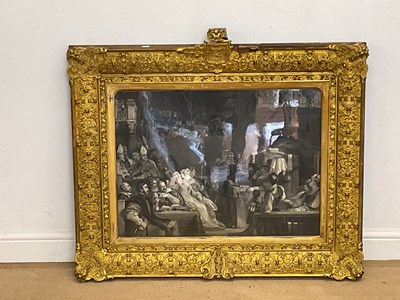 Lot 293 - A 19th century black and white lithograph...