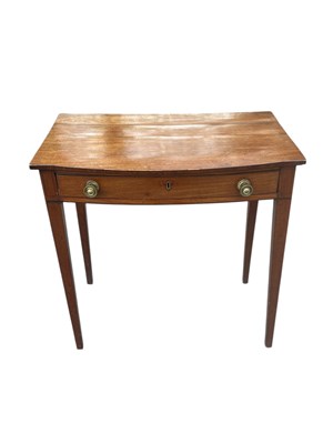 Lot 2163 - A 19th century mahogany single drawer side...