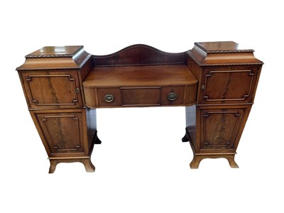 Lot 2106 - A late 19th century mahogany twin pedestal...
